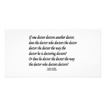 Tongue Twister Doctor Doctors Another Doctor Personalised Photo Card