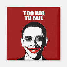 TOO BIG TO FAIL 2 REFRIGERATOR MAGNETS