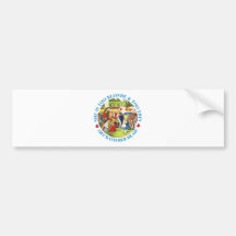 TOO BLONDE & TOO THIN - OFF WITH HER HEAD! BUMPER STICKERS