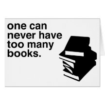 too many books cards