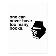 too many books post cards