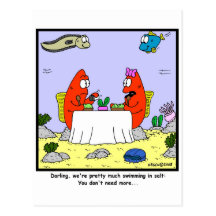 Too much salt post cards