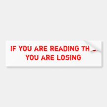 Too serious bumper sticker