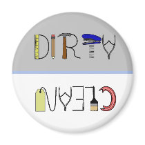 Tools Clean/Dirty Dishwasher Magnet