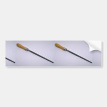 Tools of Trade- Round rasp with handle Bumper Sticker