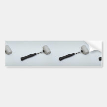 Tools of Trade- Rubber mallet Bumper Sticker