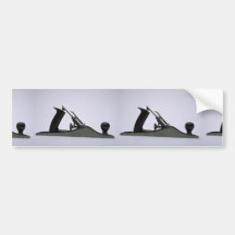 Tools of Trade- Standard plane profile Bumper Stickers