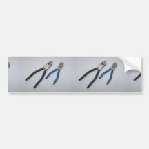Tools of Trade- Two lineman's pliers Bumper Stickers
