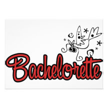 ToonDoveBacheloretteRed Invitation