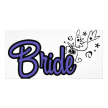 ToonDoveBrideInd Photo Greeting Card