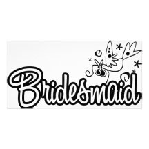 ToonDoveBridesmaidWht Photo Cards