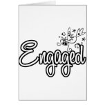 ToonDoveEngaged-Black&White Card