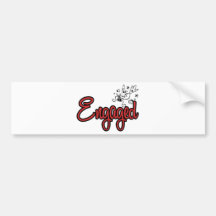 ToonDoveEngagedRed Bumper Stickers
