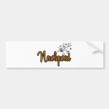 ToonDoveNewlywedOrange Bumper Sticker