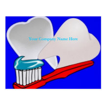 Toothbrush & Paste 2 Post Card