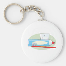 Toothpaste and Brush Keychain
