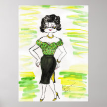 Tootsie in yellow dots..poster