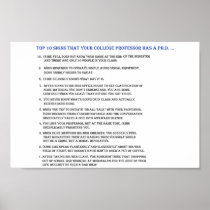 Top 10 signs your professor has a Ph.D.