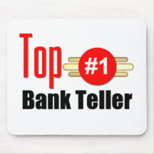 Top Bank Teller Mouse Mats