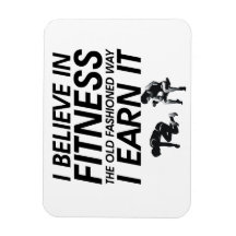 TOP Believe in Fitness Rectangle Magnets