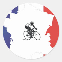 TOP Bike Tour Round Sticker