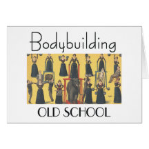 TOP Bodybuilding Girl Greeting Card