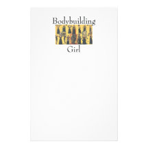 TOP Bodybuilding Girl Stationery Design