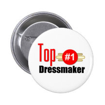Top Dressmaker Pinback Button