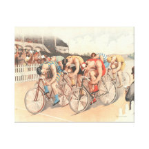 TOP Finish Line Stretched Canvas Print