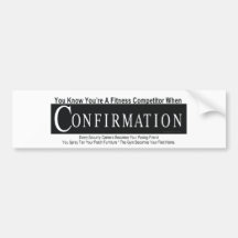 TOP Fitness Competitor Bumper Stickers