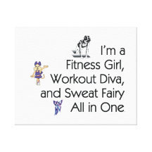 TOP Fitness Triple Play Stretched Canvas Prints