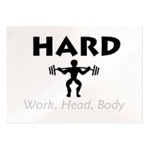 TOP Hard Work Head Body Business Card