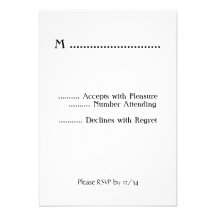 Top Hat Cat Custom RSVP Invitation