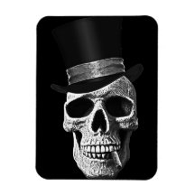 Top hat skull flexible magnet