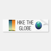 TOP Hiking the Globe Bumper Stickers