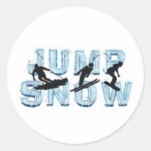 TOP Jump Snow Stickers