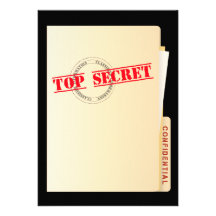 Top Secret Surprise Party Custom Invites