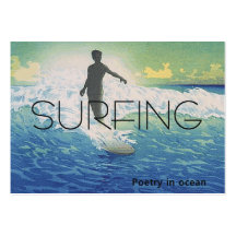 TOP Surfing Poetry in Ocean Business Cards