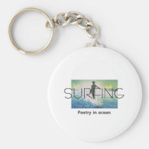 TOP Surfing Poetry in Ocean Key Chain