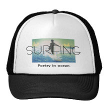 TOP Surfing Poetry in Ocean Mesh Hats