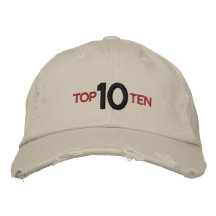 TOP TEN EMBROIDERED HATS