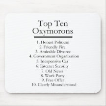 Top Ten Oxymorons Mouse Pad