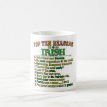 Top Ten reasons to be Irish Mugs