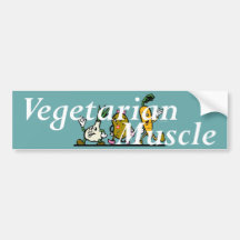 TOP Vegetarian Muscle Bumper Stickers