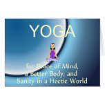 TOP Yoga Slogan Greeting Cards