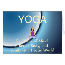 TOP Yoga Slogan Greeting Cards