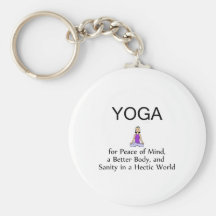 TOP Yoga Slogan Keychains