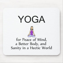 TOP Yoga Slogan Mouse Pad