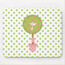 Topiary WIth Bird Mouse Mats