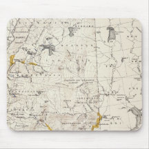Topographic and Glacial Map of New Hampshire 3 Mousepad